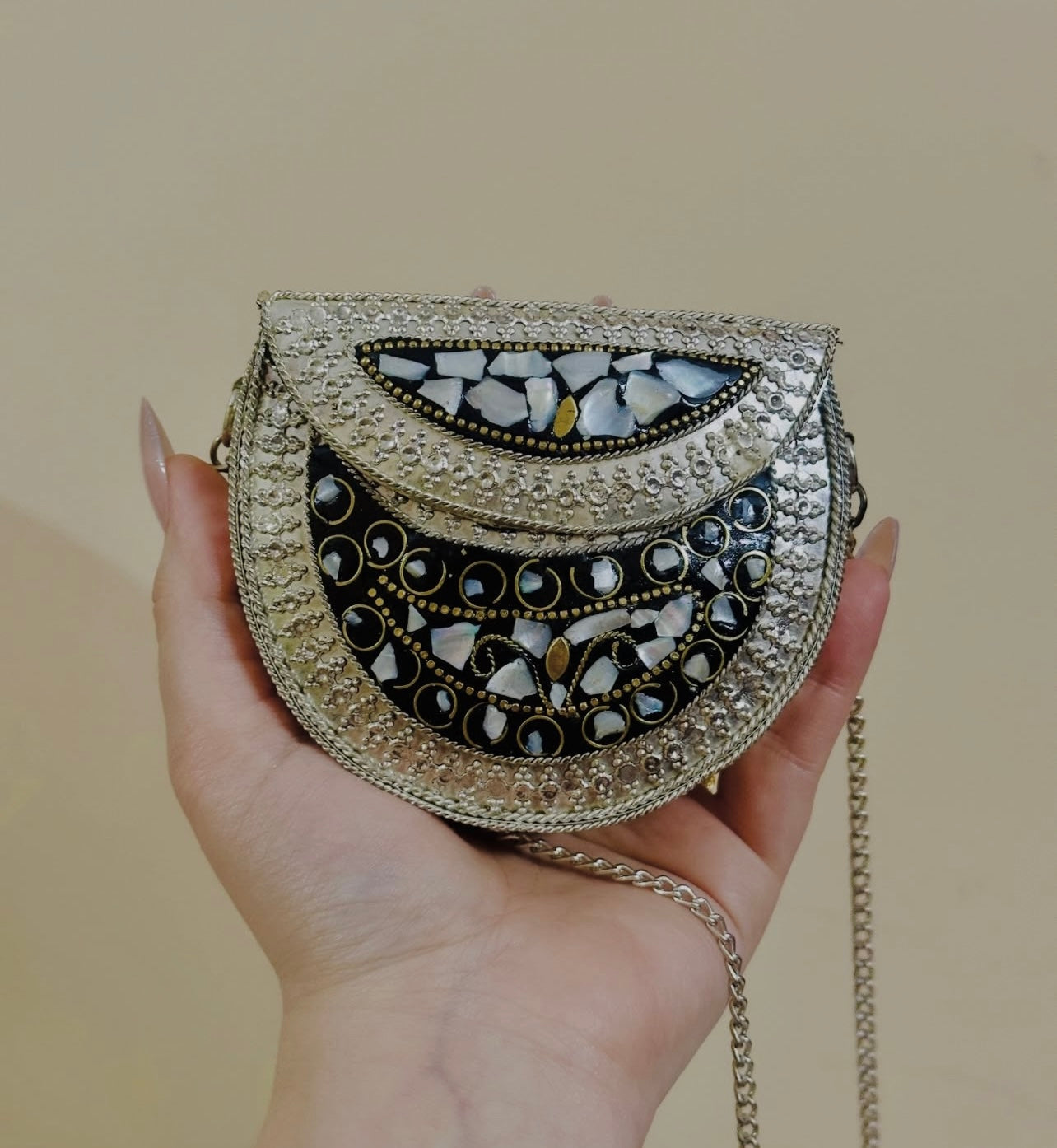 Black Indian Clutch